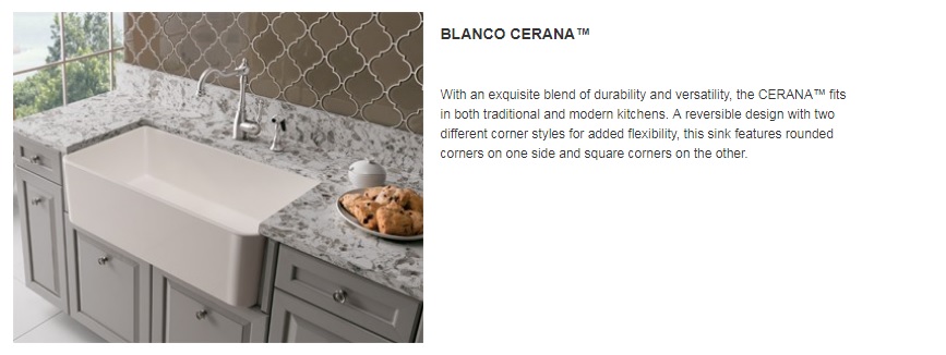 BLANCO Cerano Fireclay Porcelain Kitchen Sinks Intro